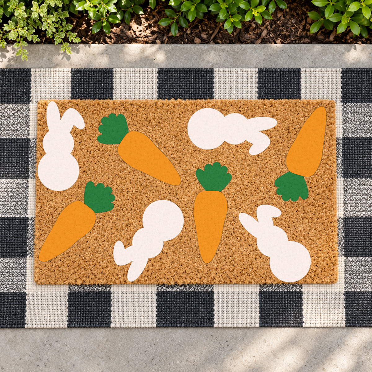 Ready to Ship | Carrots & Bunnies Doormat