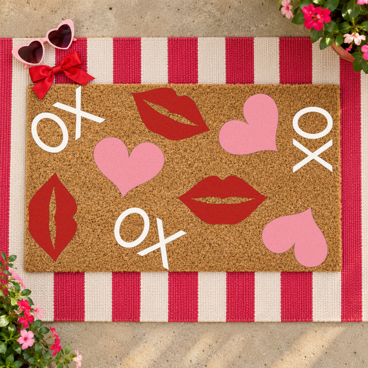Ready to Ship | Valentines Trio Doormat