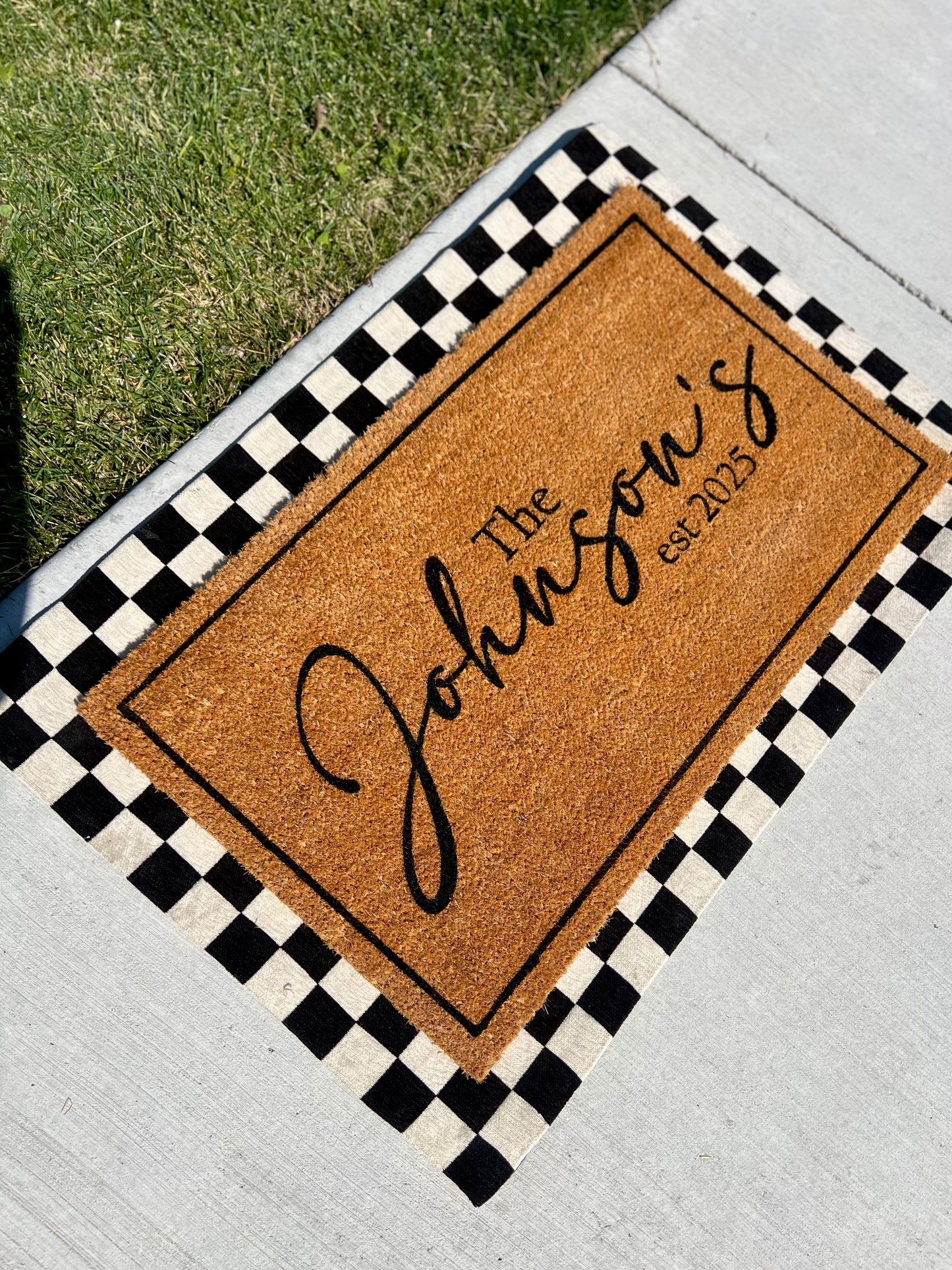 Custom Last Name Doormat