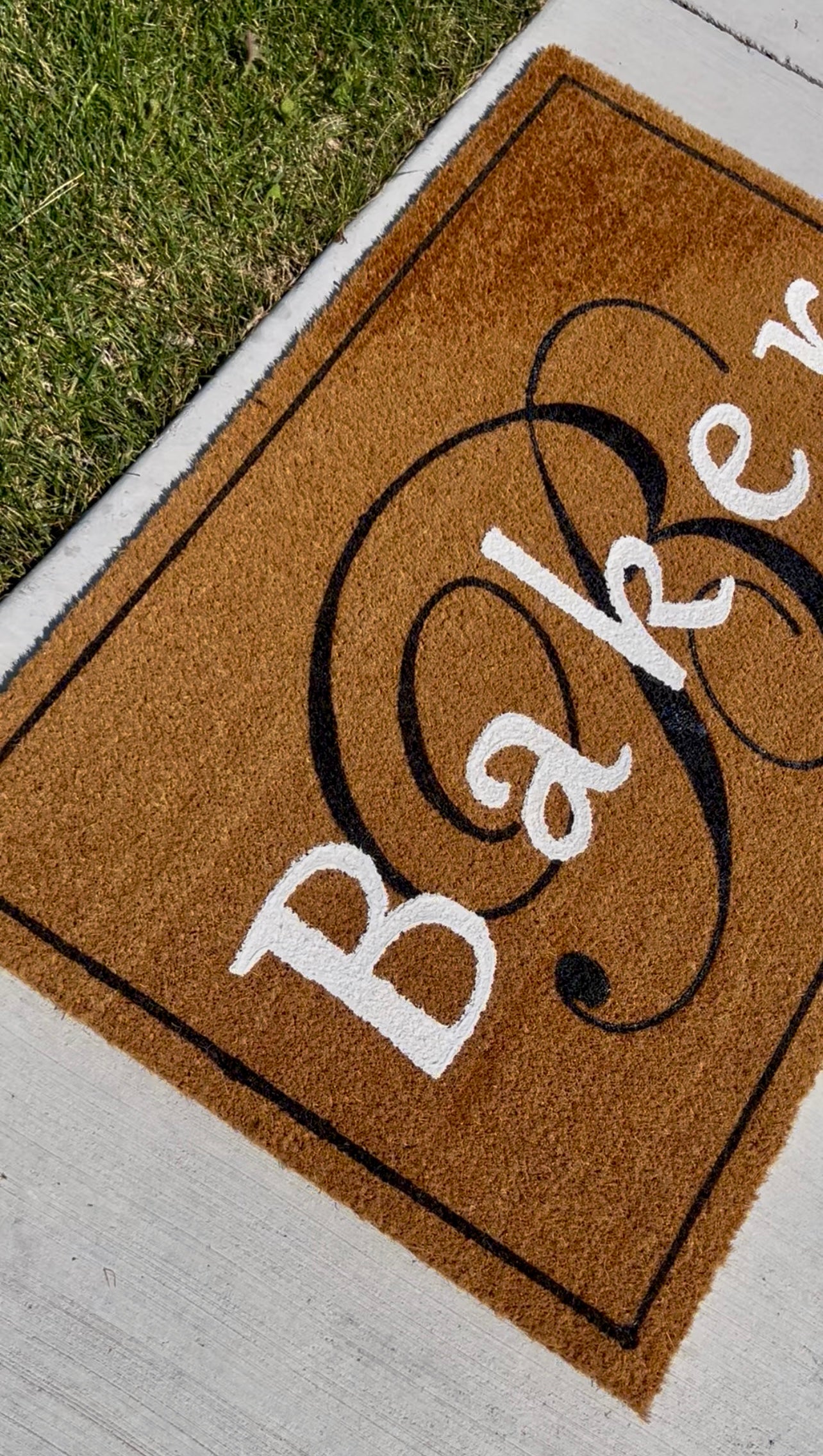 Custom Last Name Doormat