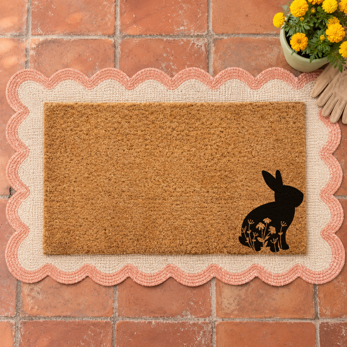 Ready to Ship | Bunny Doormat