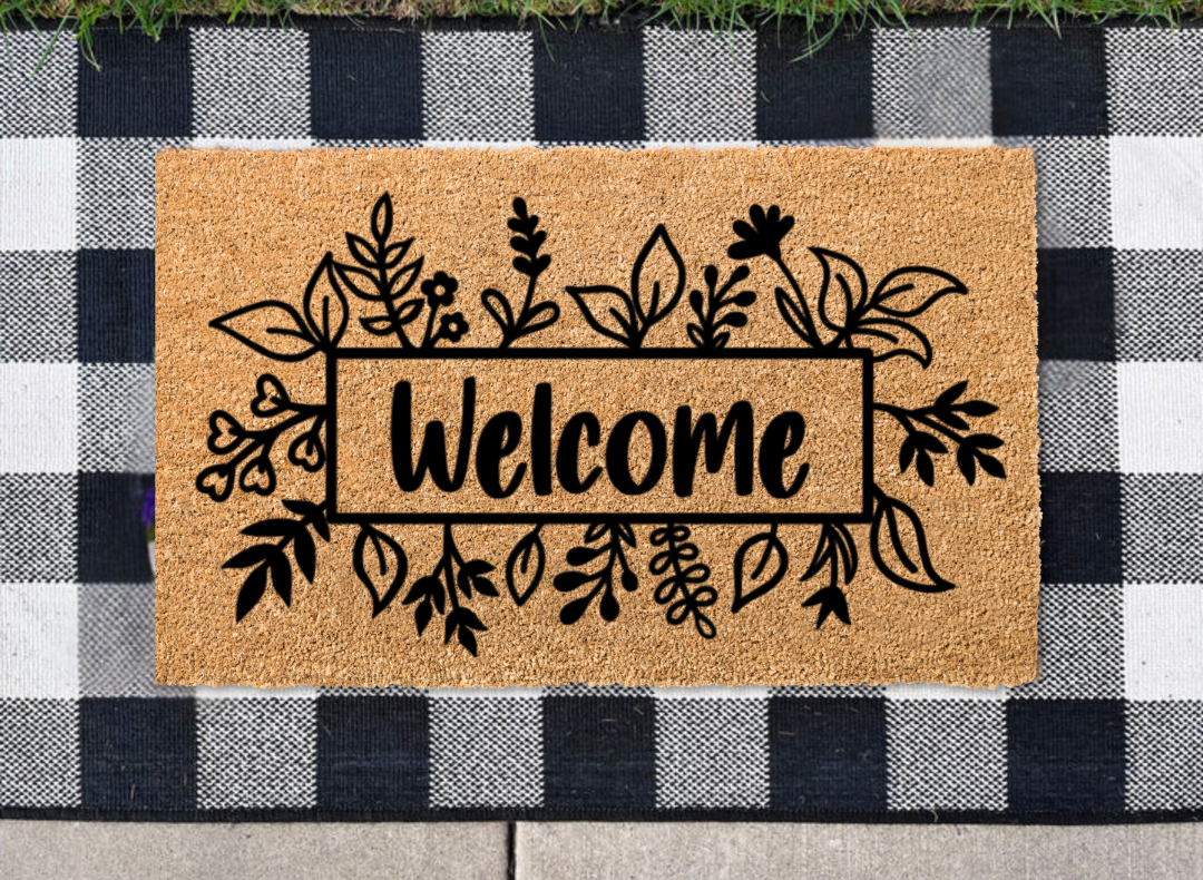 Floral Frame Welcome