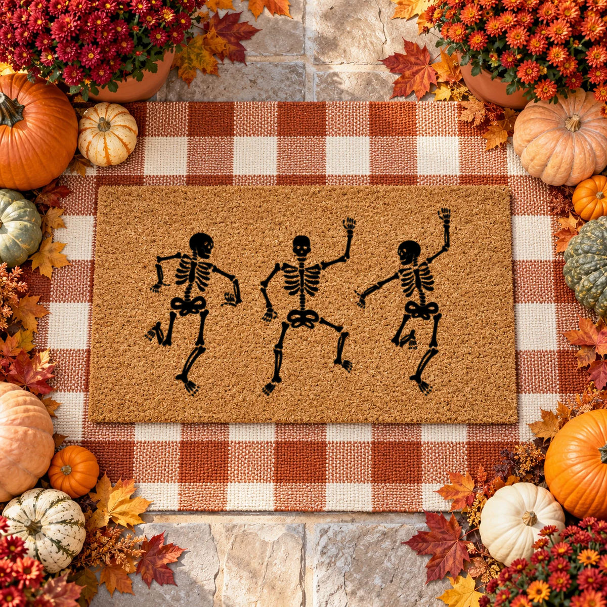 Dancing Skeletons Doormat