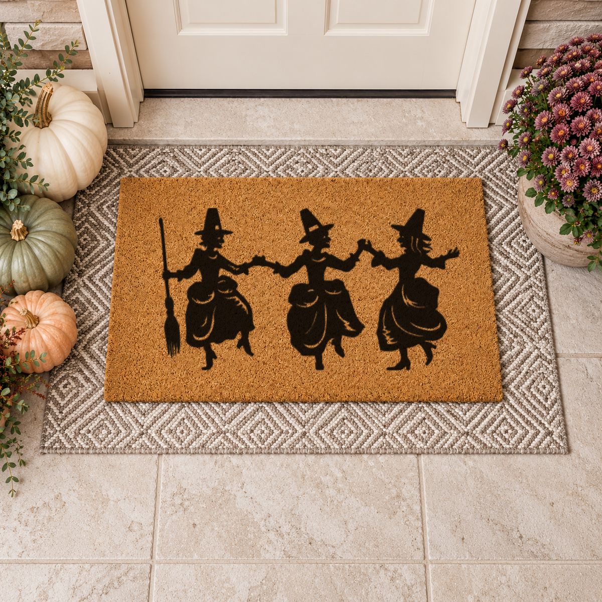 Three Witches Doormat