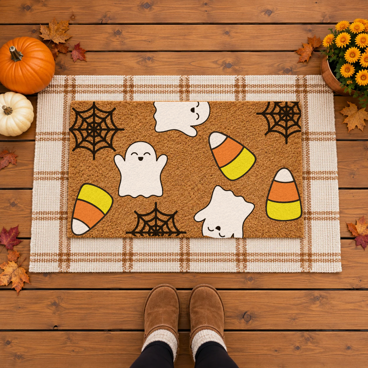 Ready to Ship | Halloween Trio Doormat