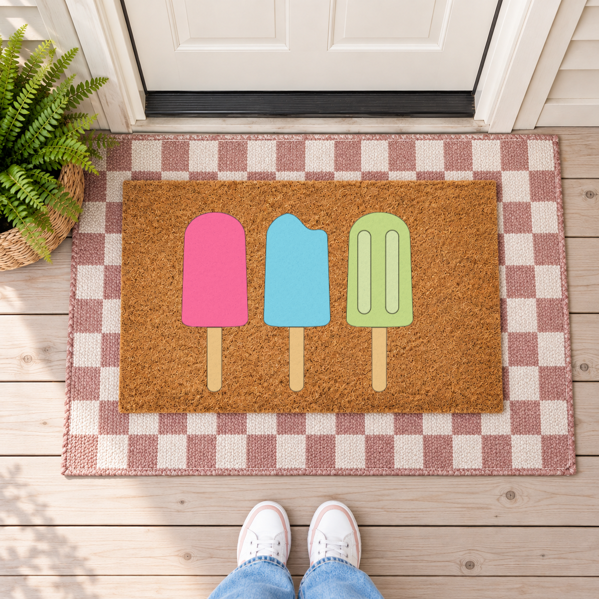 Cute Popsicle Doormat