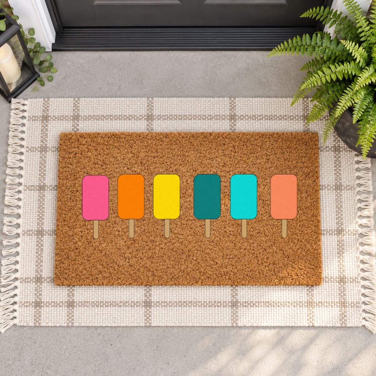 Ready to Ship | Popsicle Row Doormat