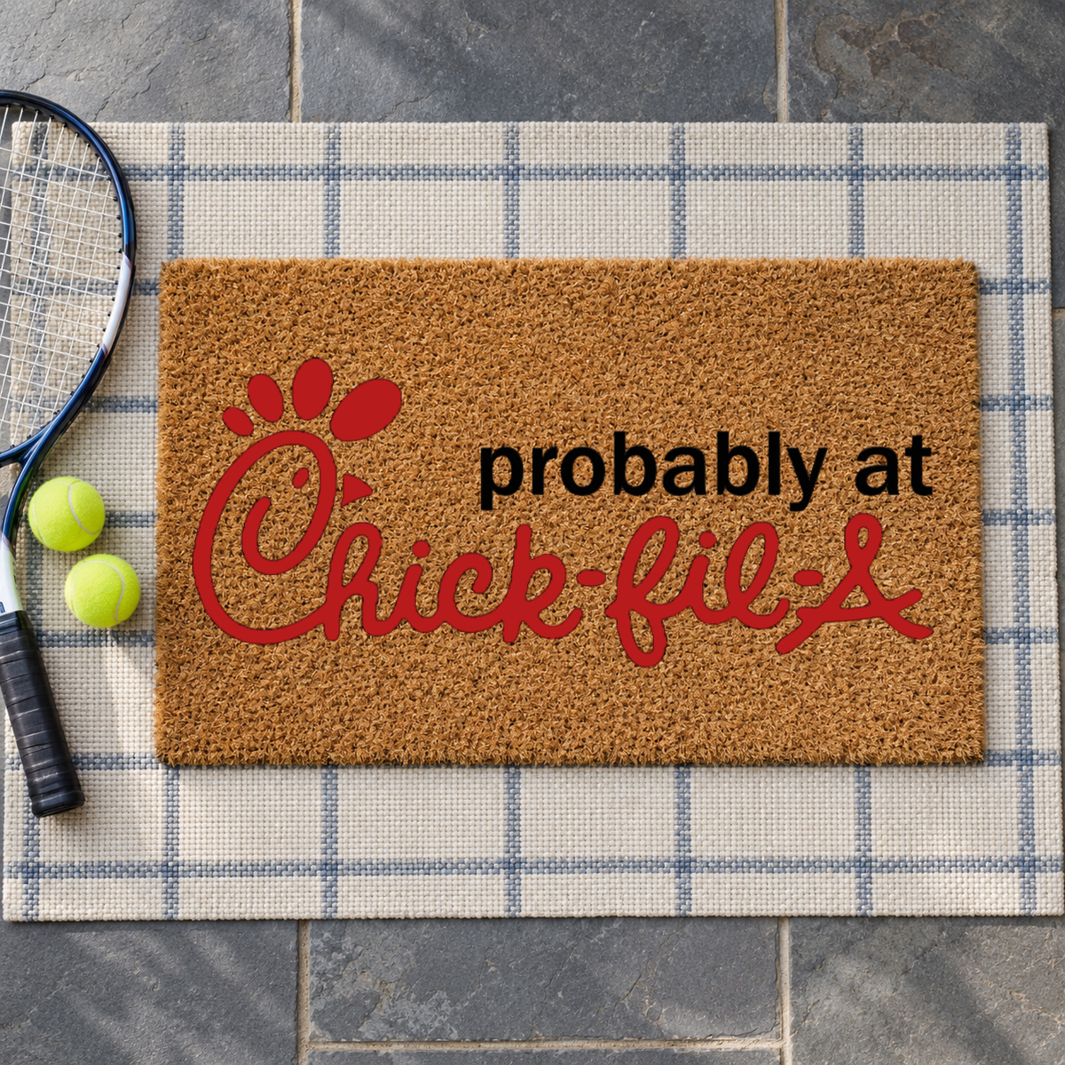 Probably At Chick Fil A Doormat