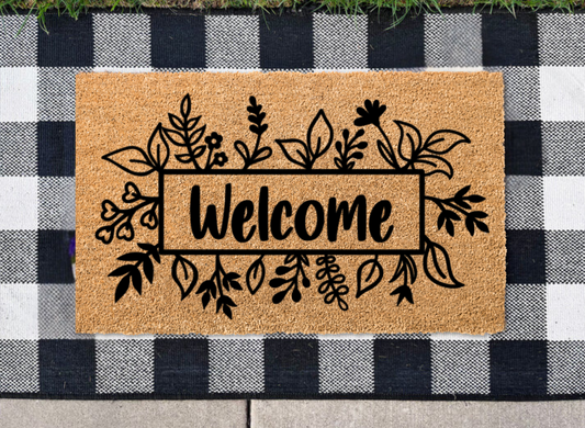 Floral Frame Welcome