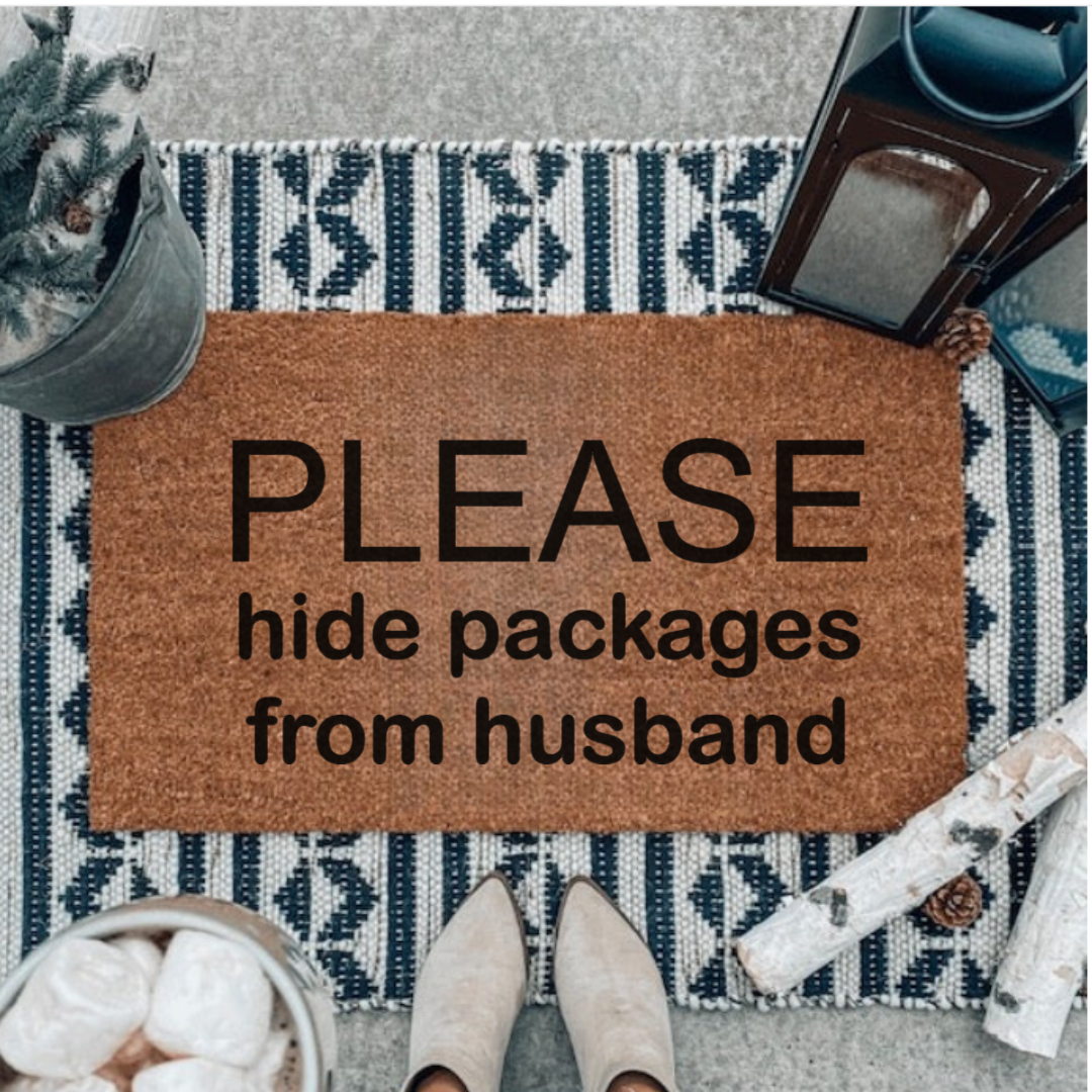Hide Packages From Husband Doormat