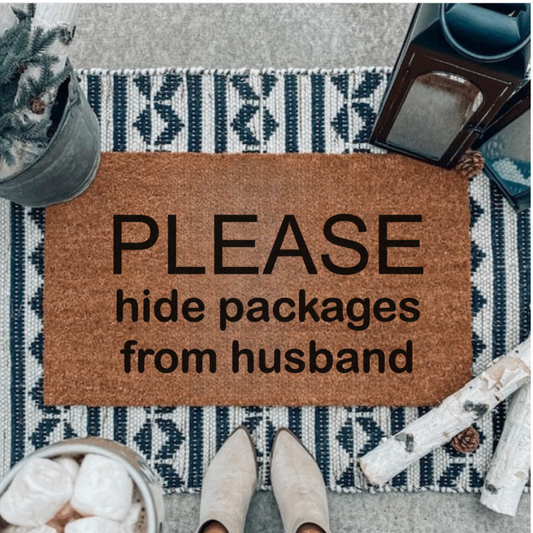 Hide Packages From Husband Doormat