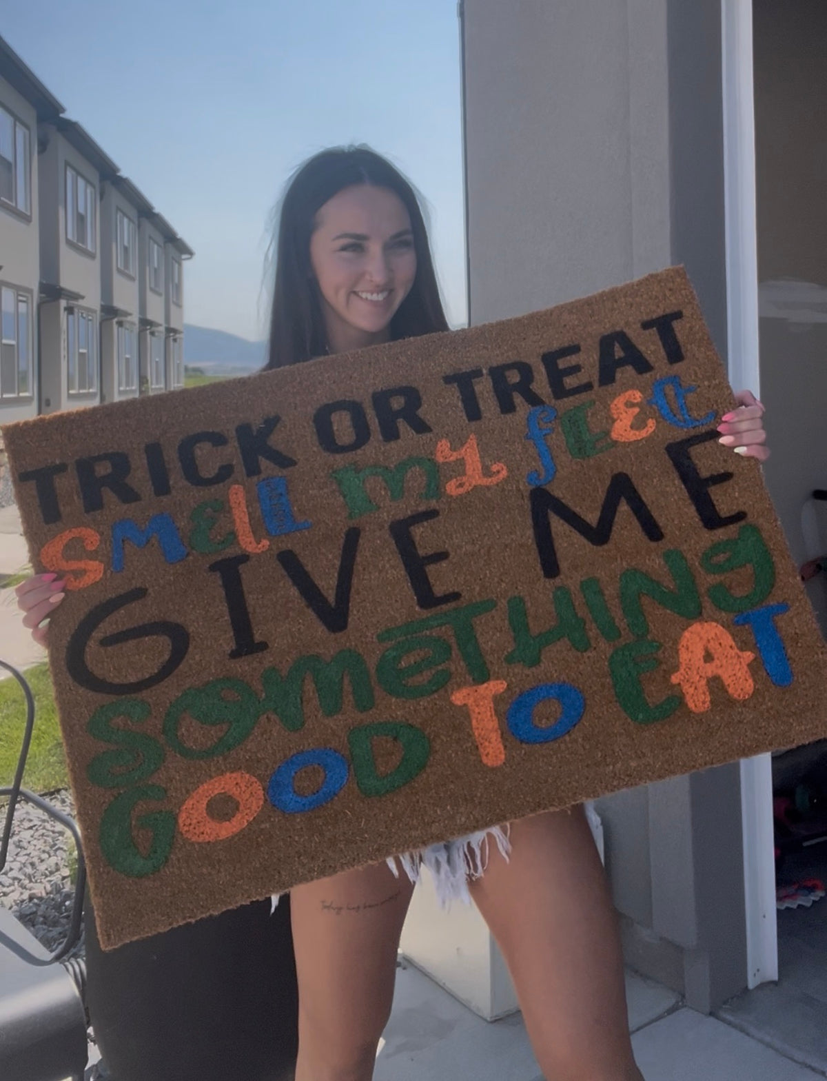 Trick or Treat Doormat