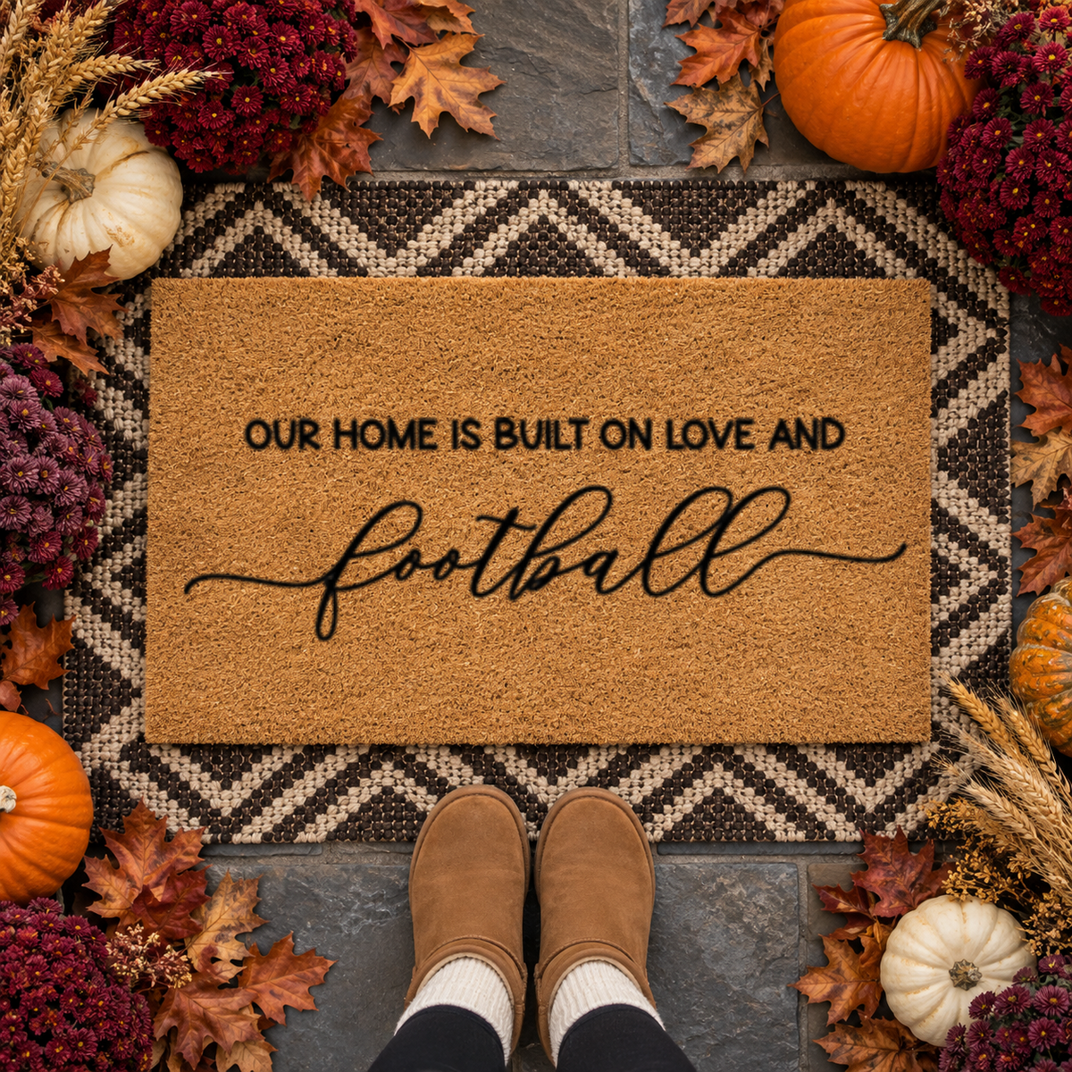 Love & Football Doormat