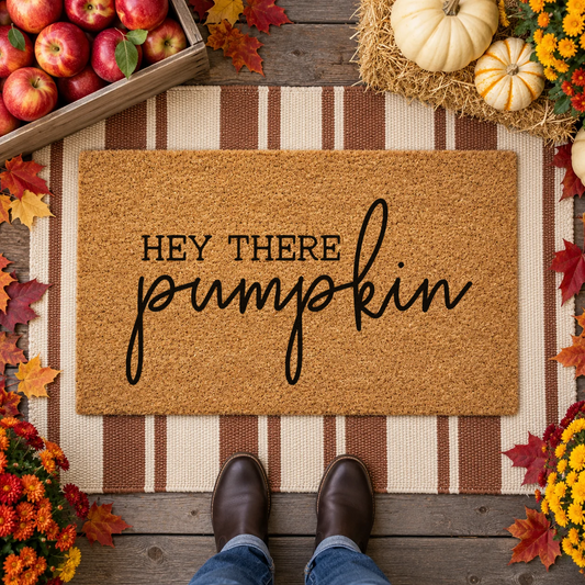 hey there, pumpkin Doormat