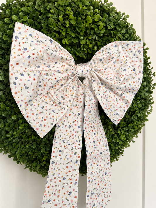 Garden Party Wreath Bow