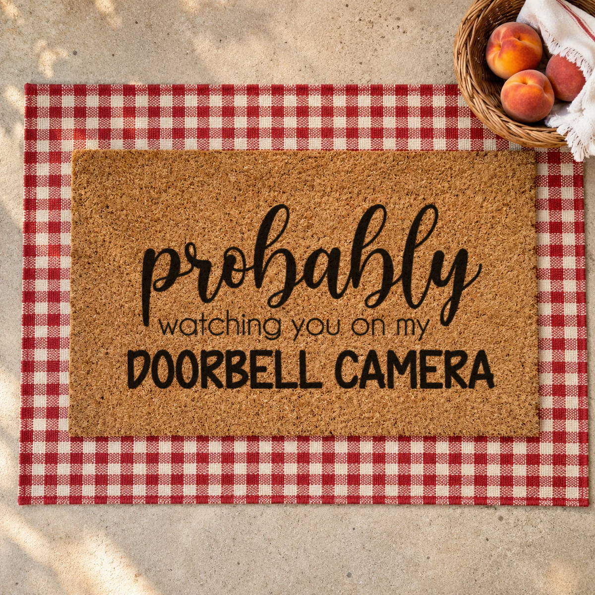 Doorbell Camera Doormat